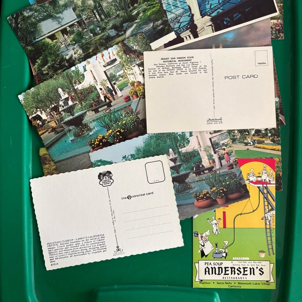 Vintage Lot of 20 Postcards Andersen’s Pea Soup Retro Advertising California